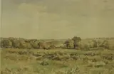 Autumnal landscape by Thomas Collier, watercolour, offered Nov 2021