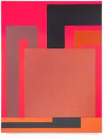 Connection by Peter Halley, Acrylic, fluorescent and pearlescent acrylic, and Roll-a-Tex on canvas, sold May 2025