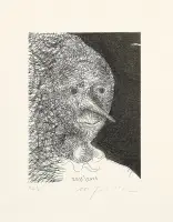 Lot of three etchings: Pinocchio by Mimmo Paladino, Etching, aquatint, ed, sold May 2025