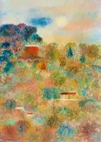 Villa Holfern by Giovanni Omiccioli, Oil on panel, sold May 2025