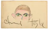 Occhi by Armando Testa, Pastels on paper, sold May 2025