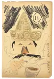 Caffè Paulista by Armando Testa, Pastels on paper, sold May 2025