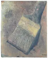 Untitled by Yuri Kuper, Mixed technique, oil on paper transferred to canvas, sold May 2025