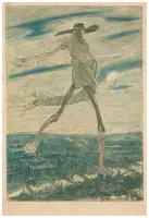 Satan semant l'ivraie by Félicien Rops, Engraving, colored aquatint (au réperage) ed, sold Nov 2024