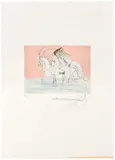 Coeur, Couronne et Miroir, by Salvador Dalí, Etching, hand-colored drypoint printed on Japanese paper, ed, sold Nov 2024
