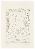 In the study by Francesco Menzio, Etching, ed, sold Nov 2024