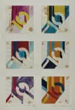 Six variations of 'Number 10' for the cover of BolaffiArte by Arnaldo Pomodoro, Mixed media on paper, sold Nov 2024