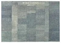 Mimetismo by Alighiero Boetti, Blue ballpoint pen on paper on canvas, sold Nov 2024