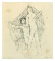 Untitled by Sandro Chia, Pencil on paper, sold Nov 2024