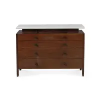 ‘CS96’ chest of drawers for Poltronova by Ettore Sottsass, Wood, marble, sold Nov 2025