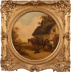 Winter - returning home in the snow by Thomas Smythe, sold Dec 2011