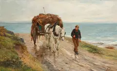 Collecting seaweed by John MacWhirter Ra Hrsa, sold Nov 2011