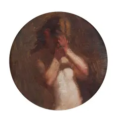 Study of a girl by George Manson, oil on board, sold Nov 2011