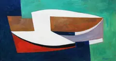 Untitled by Jack Pender, Oil on board, sold Nov 2011