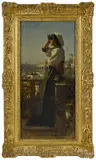 of a woman on a balcony by Jacob Maris, oil on canvas, offered Nov 2014