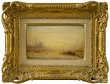view of Constantinople by Henri Duvieux, oil on canvas, offered Nov 2014