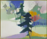 Untitled by Tadashi Asoma, oil on canvas, offered Nov 2014