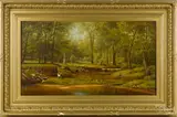 Pennsylvania landscape by Charles Wilson Knapp, oil on canvas, offered Oct 2014