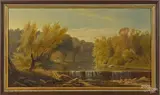 river landscape by Hermann Gustav Simon, oil on canvas, offered Oct 2014
