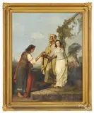 of Ruth at the Well by Peter F. Rothermel, oil on canvas, offered Oct 2014