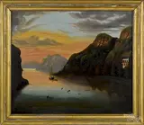 Hudson River scene by Thomas Chambers, oil on canvas, offered Oct 2014