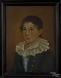 portrait of a boy by William Matthew Prior, oil on panel, offered Oct 2014