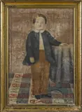 portrait of a young boy by Henry Walton, pastel, offered Oct 2014