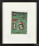 Untitled by James Castle, watercolor on paper, sold Sep 2014
