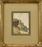landscape by Jean Gigoux, watercolor, offered Sep 2014
