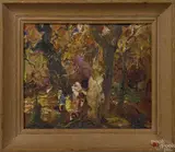 Untitled by John Edward Costigan, oil on board, offered Sep 2014