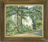 Untitled by Dorothy T. Weichman, oil on board, offered Sep 2014