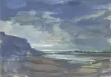 Seascape by Robert Harding, 2008, oil on paper, sold Dec 2023