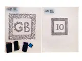 18 Square and Oblong Scarf Designs by Geoffrey Beene, 1985-1989, graphite and marker on vellum, sold Dec 2023