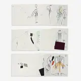 27 Fashion Illustration by Geoffrey Beene, 1989-90, marker and pencil on tissue, sold Jan 2024