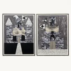 Queen of Spades (Edition A), 2 Works by Derrick Adams, 2015, pigment print on hot press, sold Feb 2024