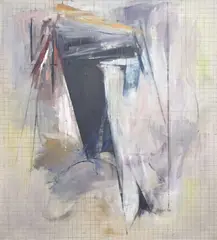 Untitled by Paul Brach, 1958, oil on canvas, sold Feb 2024