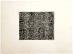From "Ten Days" by Brice Marden, 1971-72, etching, aquatint on Arches paper, sold Feb 2024