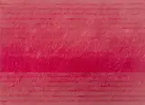 Untitled (from the Message Series) by Paul Brach, 1975, pastel on paper, sold Feb 2024