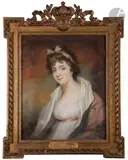 Portrait présumé de Miss Elisabeth Crawford by John James Masquerier, 1812, Pastel, sold Mar 2022