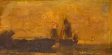 Voiliers s’approchant des côtes by Antoine Léon Morel-Fatio, Panneau, sold Mar 2022