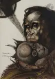 Maternité by Maurice Becque, Encre et aquarelle, sold Mar 2022