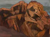Rochers au Diben by Maurice Becque, Encre et gouache, sold Mar 2022
