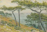 Kerhors, baie de Paimpol, septembre 1901 by Henri Rivière, Aquarelle, sold Jun 2008