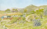 Hyères, novembre 1929 by Henri Rivière, Aquarelle, sold Jun 2008