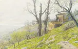 Hyères, février 1930 by Henri Rivière, Aquarelle, sold Jun 2008