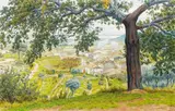 Hyères, février 1930 by Henri Rivière, Aquarelle, sold Jun 2008