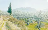 Buis-les-Baronnies, février 1939 by Henri Rivière, Aquarelle, sold Jun 2008