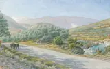 Buis-les-Baronnies, la vallée de l'Ouvèze, février 1940 by Henri Rivière, Aquarelle, sold Jun 2008