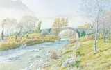 Buis-les-Baronnies, le Vieux Pont, janvier 1942 by Henri Rivière, Aquarelle, sold Jun 2008