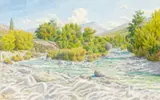 Buis-les-Baronnies, le Menon, octobre 1943 by Henri Rivière, Aquarelle, sold Jun 2008